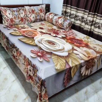  Digital Printed Floral Bedding Duvet Covers Sets